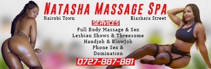 Barbra SPA Nairobi raha CBD escort. Best massage & Escorts Experence in Nairobi town CBD.